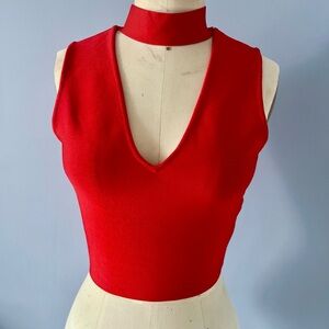 Pre-owned Red Sleeveless Top - size M